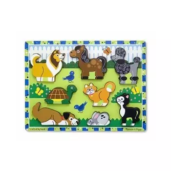 Деревянный пазл Melissa&Doug Домашние животные