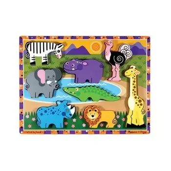 Деревянный пазл Melissa&Doug Животные сафари