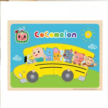 Деревянный пазл, Пазл, Спички, Автобус, Кокомелон Barbo Toys
