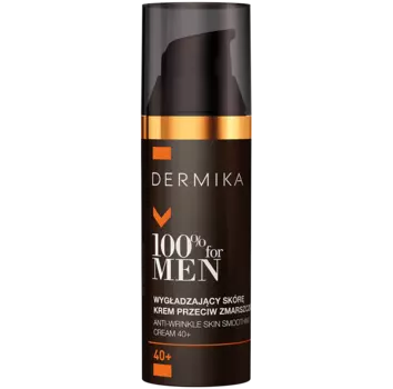 Dermika 100% for Men разглаживающий дневной и ночной крем для лица против морщин 40+ для мужчин, 50 мл