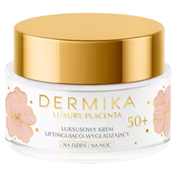 Dermika Luxury Placenta разглаживающий крем для лица 50+, 50 мл