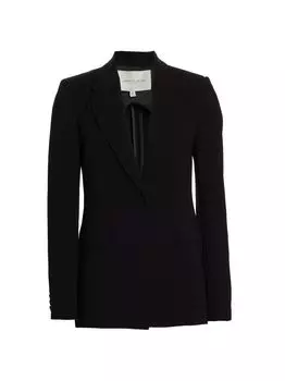 Держатель креповой куртки Lafayette 148 New York, черный