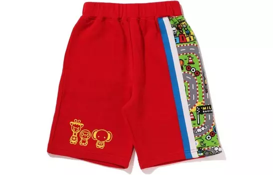 Дети Шорты A Bathing Ape, красный