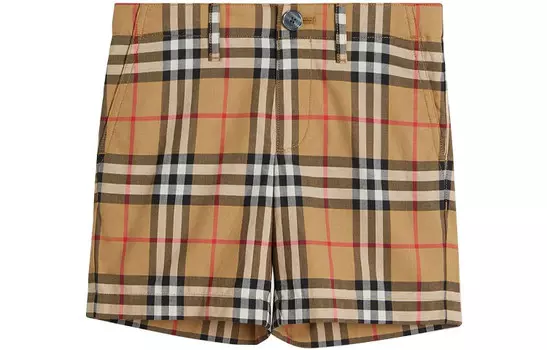 Дети Шорты Burberry, хаки