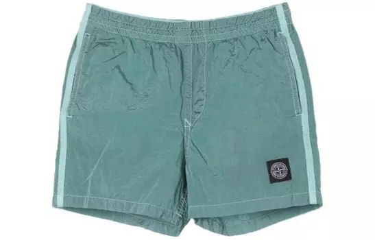 Дети Шорты Stone Island, зеленый