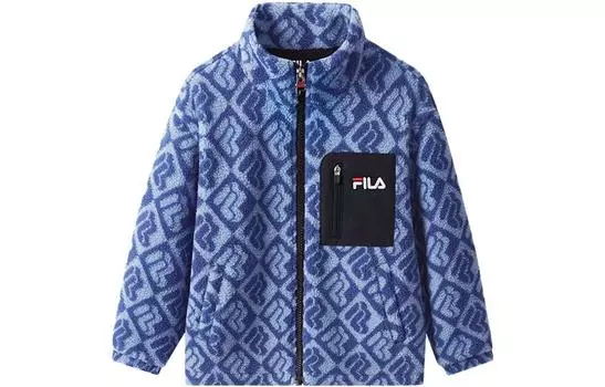 Детская бархатная куртка FILA, цвет Blue