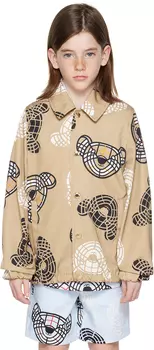 Детская бежевая куртка Thomas Bear Burberry