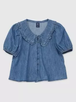 Детская джинсовая блузка Gap, синий