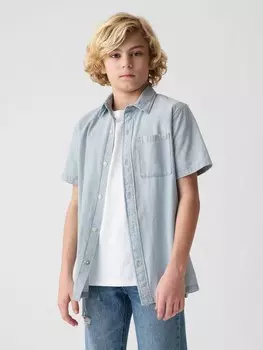 Детская джинсовая рубашка Gap, синий