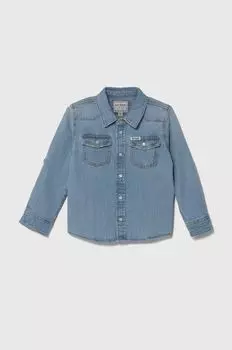 Детская джинсовая рубашка Guess, синий