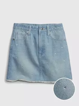 Детская джинсовая юбка Gap, синий