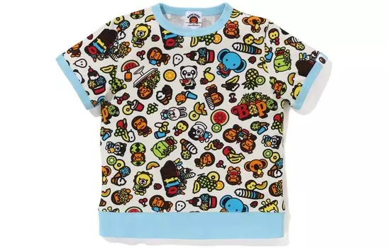 Детская футболка A Bathing Ape, белый