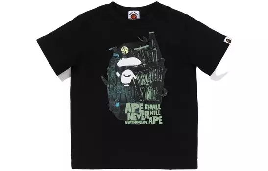 Детская футболка A Bathing Ape, черный