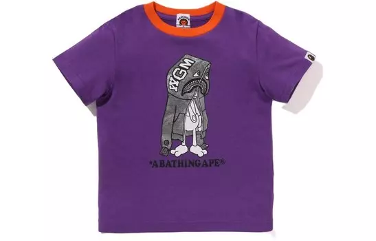Детская футболка A Bathing Ape, фиолетовый