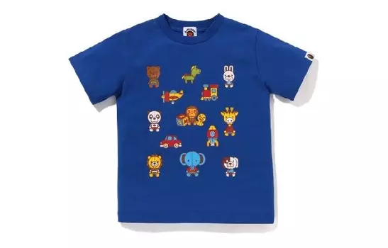 Детская футболка A Bathing Ape, фиолетовый