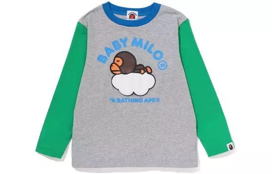 Детская футболка A Bathing Ape, серый
