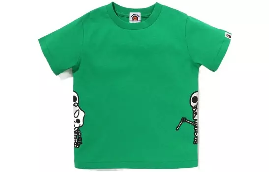 Детская футболка A Bathing Ape, зеленый