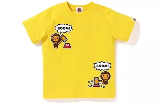 Детская футболка A Bathing Ape, зеленый