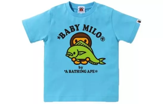 Детская футболка A Bathing Ape, зеленый