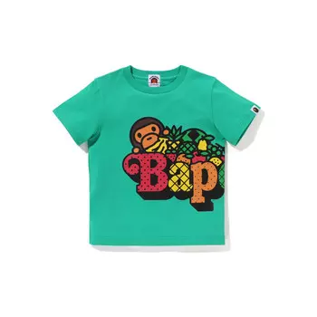 Детская футболка A Bathing Ape, зеленый