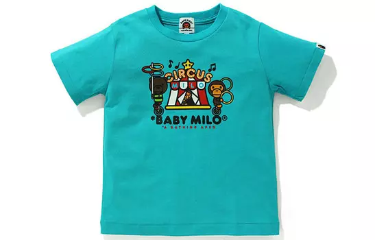 Детская футболка A Bathing Ape, зеленый