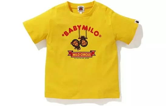 Детская футболка A Bathing Ape, желтый