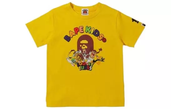 Детская футболка A Bathing Ape, желтый