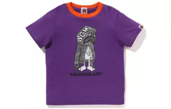 Детская футболка A Bathing Ape, желтый