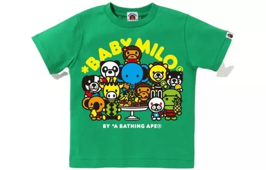 Детская футболка A Bathing Ape, желтый