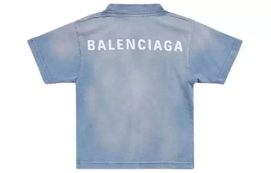 Детская футболка Balenciaga, голубой