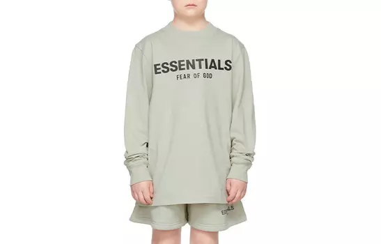 Детская футболка Fear Of God Essentials, зеленый