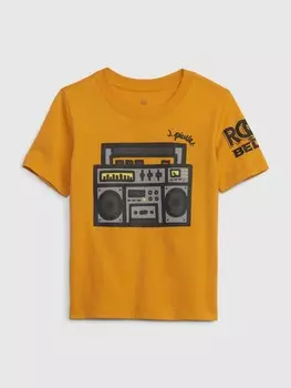 Детская футболка Gap, желтый