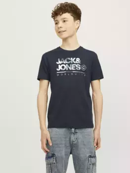 Детская футболка Jack & Jones "JJLUKE TEE SS CREW NECK JNR" Jack & Jones Junior, цвет Navy Blazer Print:Big