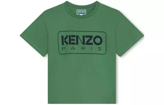 Детская футболка Kenzo, зеленый