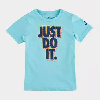 Детская футболка Nike Active Joy Just Do It для малышей, синий
