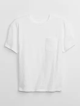 Детская футболка с карманом Gap, белый
