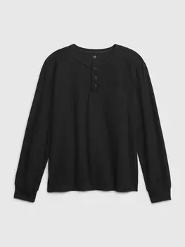 Детская футболка с карманом Gap, черный