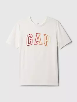 Детская футболка с логотипом Gap, белый