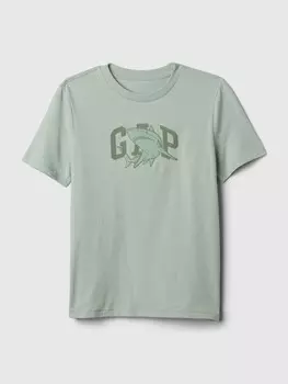 Детская футболка с логотипом Gap, синий
