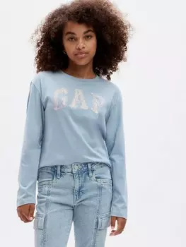 Детская футболка с логотипом Gap, синий