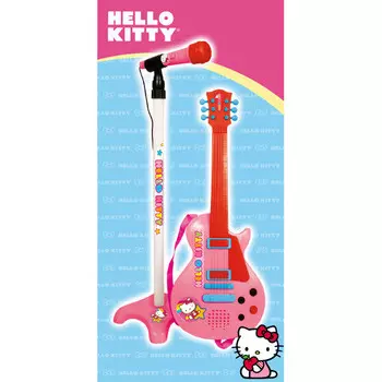 Детская гитара с микрофоном Hello Kitty.