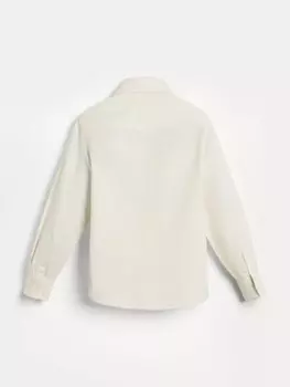 Детская хлопковая рубашка Brunello Cucinelli Brunello Cucinelli Kids, серый