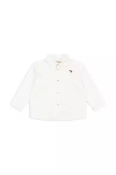 Детская хлопковая рубашка Konges Sljd ROLF SHIRT GOTS, белый