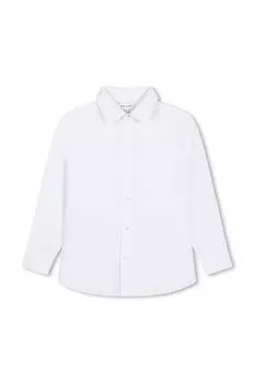 Детская хлопковая рубашка Marc Jacobs, белый