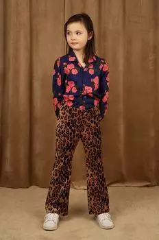 Детская хлопковая рубашка Mini Rodini, синий
