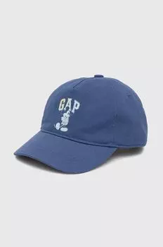 Детская хлопковая шапка-козырек для Disney Gap, синий