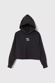 Детская хлопковая толстовка Calvin Klein Jeans, черный
