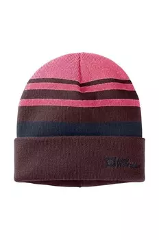 Детская кепка Jack Wolfskin STRIP NIT, фиолетовый