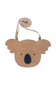 Детская кожаная сумка Britta Classic Purse Koala Donsje, бежевый
