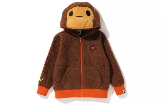 Детская куртка A Bathing Ape, цвет Coffee